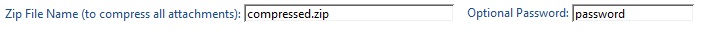 Compress all your email attachments into a zip file with password