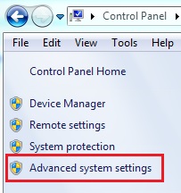 Advanced System Settings