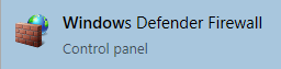 Windows Defender Firewall