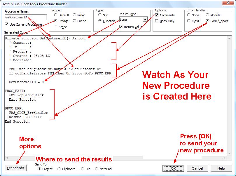 New Procedure Builder in Total Visual CodeTools