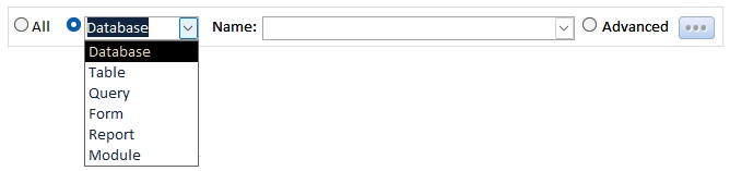 Filter Object Differences by Object Type and Name